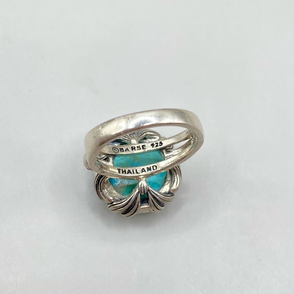 Barse Large Turquoise Statement Ring - image 7